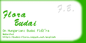 flora budai business card